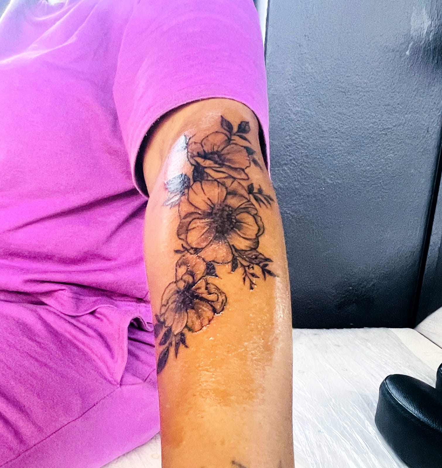 Floral Half Sleeve